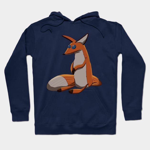 red fox Hoodie by wormwoodeli